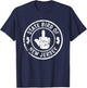 State Bird Of New Jersey Middle Finger Funny Distressed T-Shirt - T-Shirt | Navy