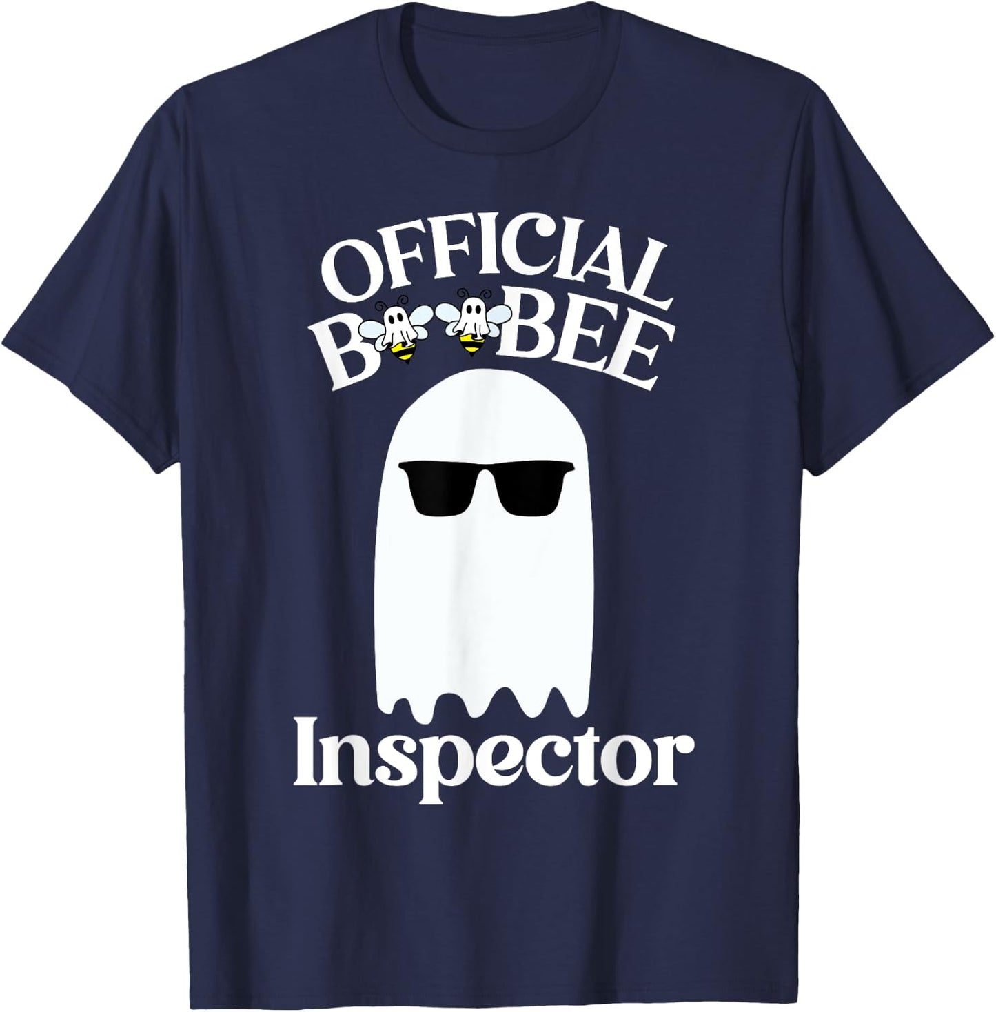 Boo-Bee Inspector Lazy DIY Halloween Costume Funny Ghost T-Shirt - T-Shirt | Navy