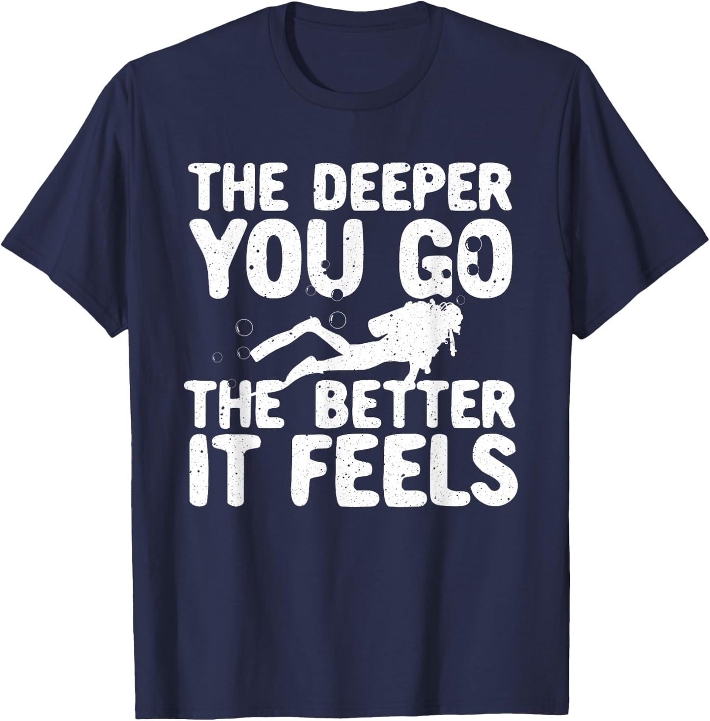 Funny Scuba Diving Themed Design Women Scuba Dive T-Shirt - T-Shirt | Navy