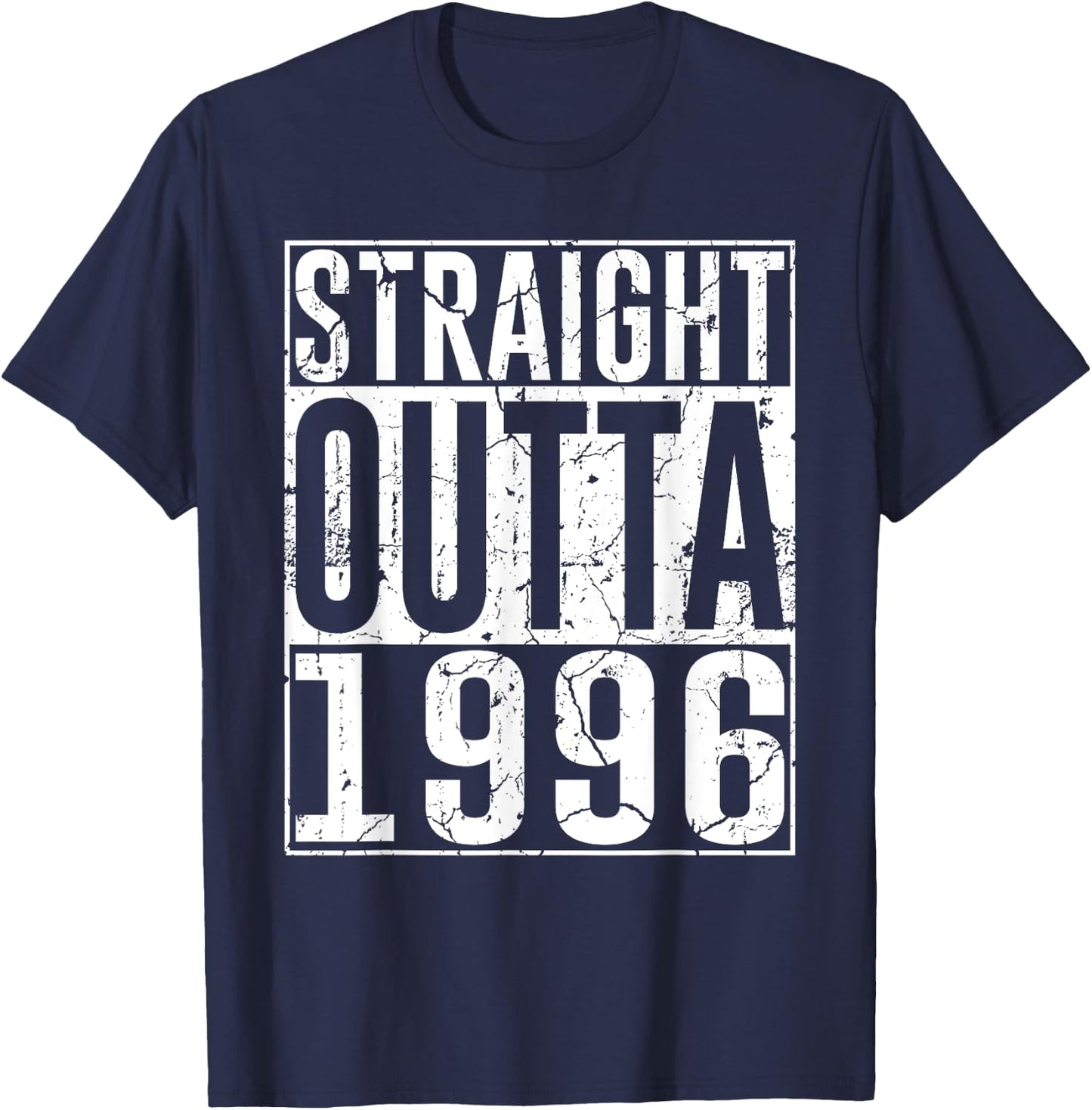 29th Birthday Gifts Straight Outta 1996 Vintage 29 Years Old T-Shirt - T-Shirt | Navy