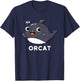 Orcat Funny Cat Whale Pun T-Shirt - T-Shirt | Navy