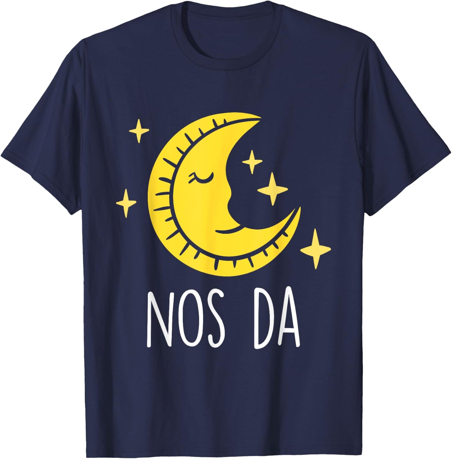 Welsh Pyjama Bed Time Nos Da Good Night Wales T-Shirt - T-Shirt | Navy