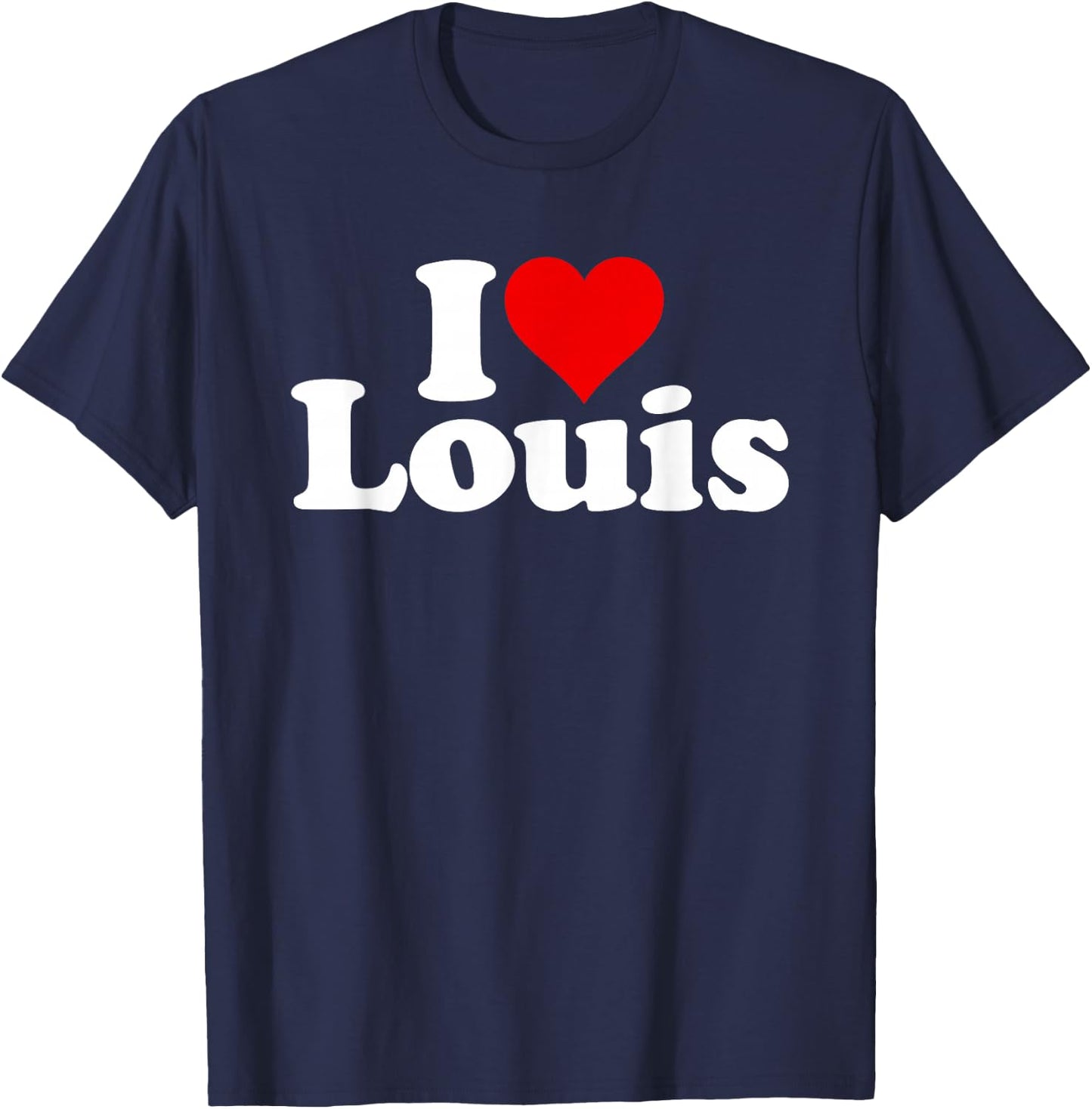 I Love Heart Louis T-Shirt - T-Shirt | Navy