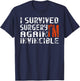 Funny Multiple Post Surgery Shirt Get Well Soon Gift T-Shirt - T-Shirt | Navy