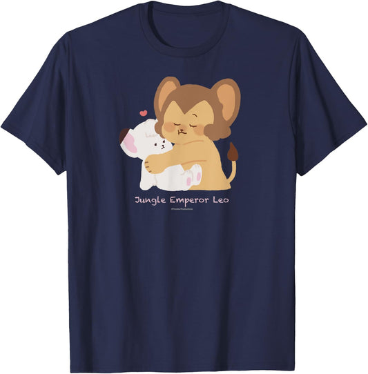 Kimba the White Lion HUG (Leo＆Laiya) (C)TEZUKA PRODUCTIONS T-Shirt - T-Shirt | Navy