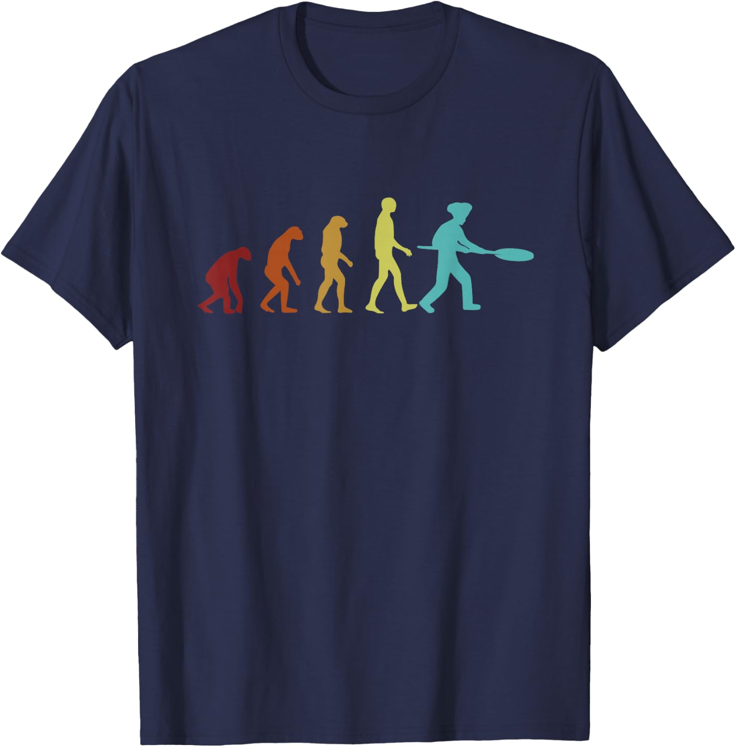 Pizza Evolution Pizzeria Chef Baker Pizzaiolo Pizza Maker T-Shirt - T-Shirt | Navy