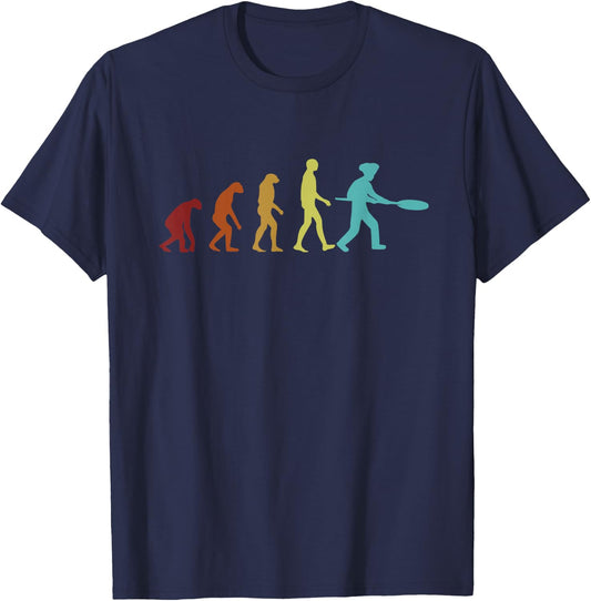 Pizza Evolution Pizzeria Chef Baker Pizzaiolo Pizza Maker T-Shirt - T-Shirt | Navy