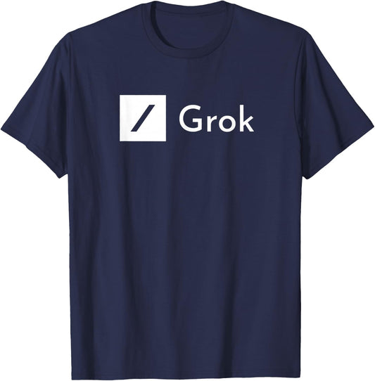 Grok AI - Truth-Seeking Artificial Intelligence Software T-Shirt - T-Shirt | Navy