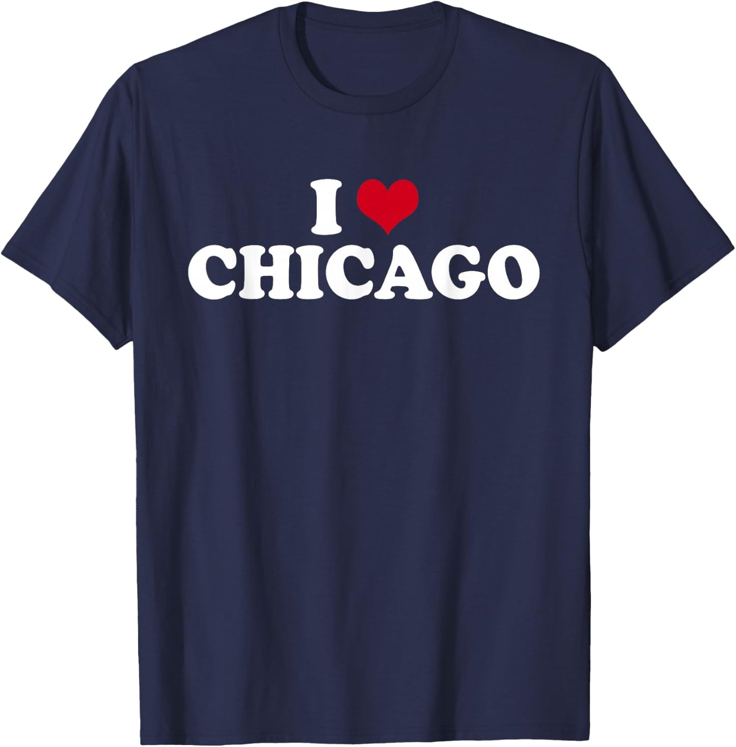 I Love Chicago Illinois T-Shirt - T-Shirt | Navy