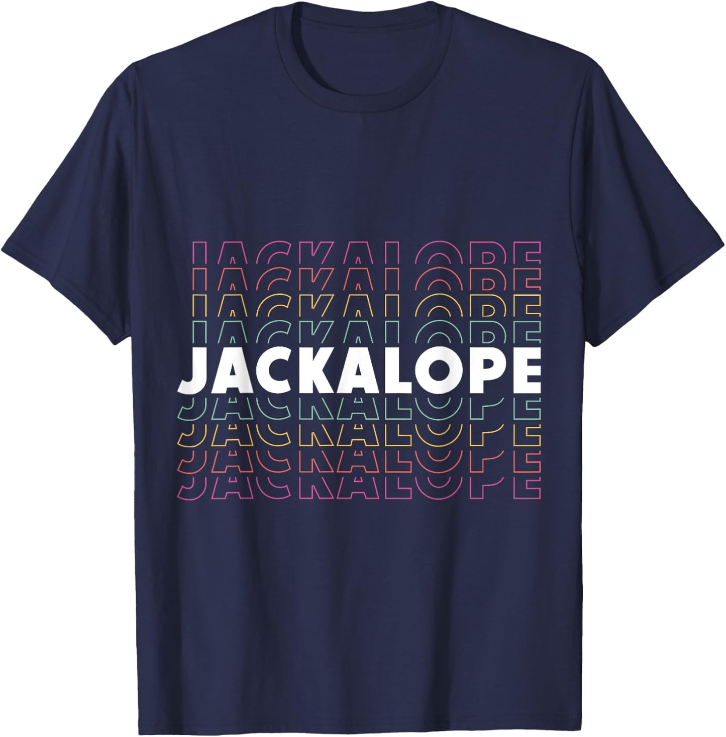 Save The Jackalope Cryptid Jackrabbit Rabbit Bunny T-Shirt - T-Shirt | Navy