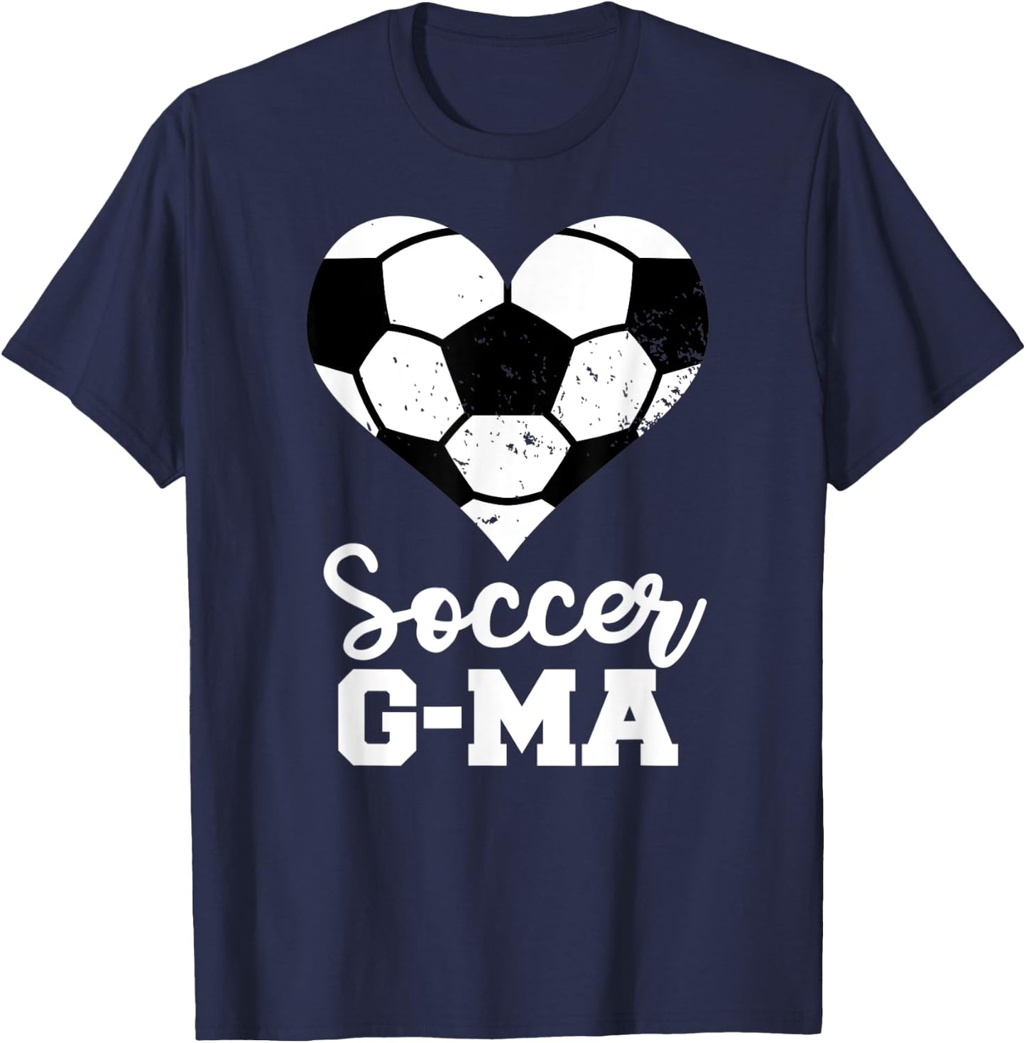 Soccer G-Ma Funny Soccer Heart Grandma G-Ma T-Shirt - T-Shirt | Navy