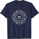 OM Yellow Yoga T-Shirt - T-Shirt | Navy