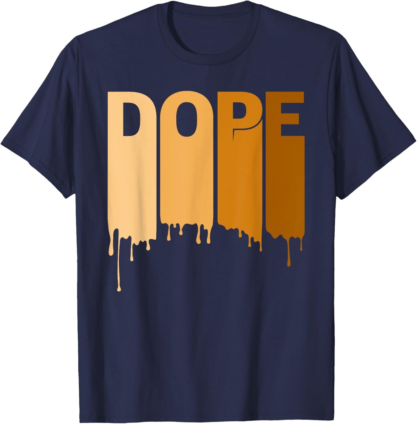 Dope Black History Month Melanin Poppin Proud Black Women T-Shirt - T-Shirt | Navy