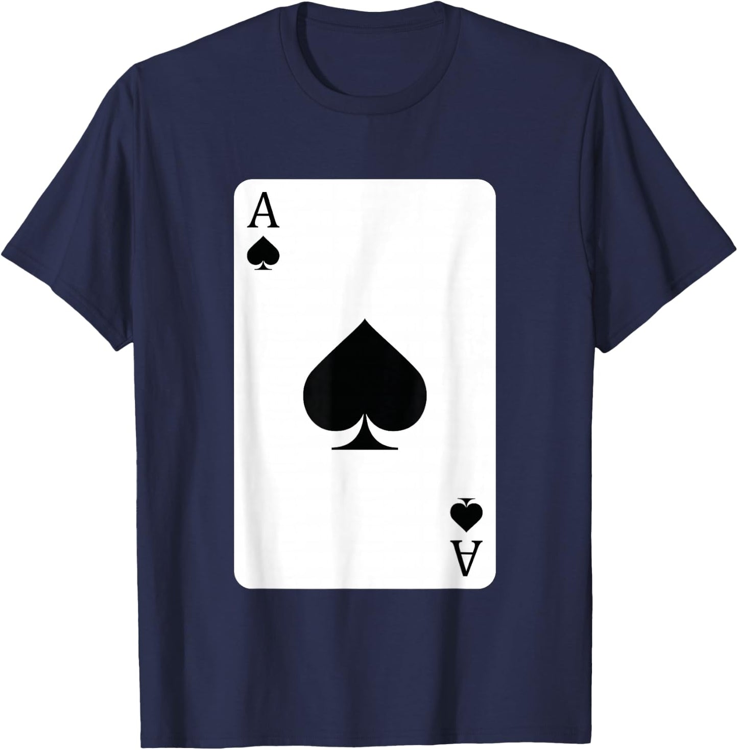 Ace Of Spades, Playing Card, Ace Card T-Shirt - T-Shirt | Navy