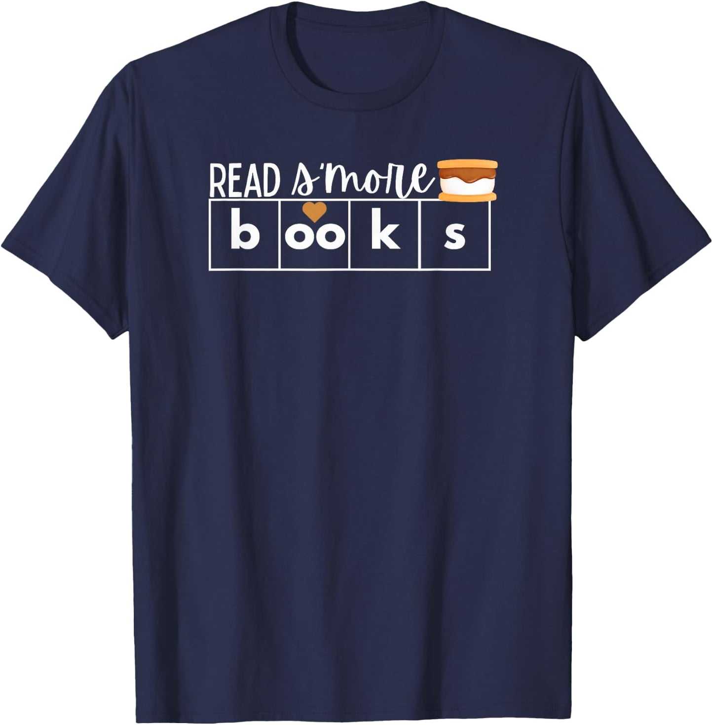 Read S'More Books Camping Themed Literacy Night T-Shirt - T-Shirt | Navy
