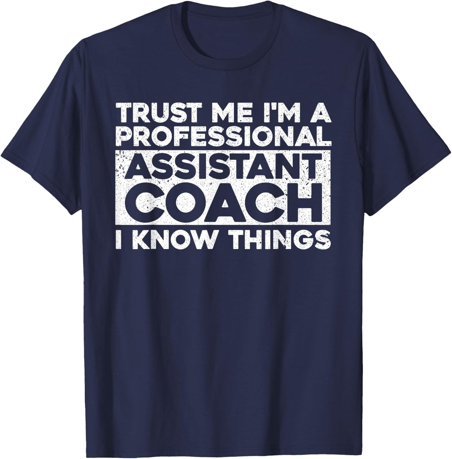 Cute Assistant Coach Women Softball Baseball Coaches T-Shirt - T-Shirt | Navy