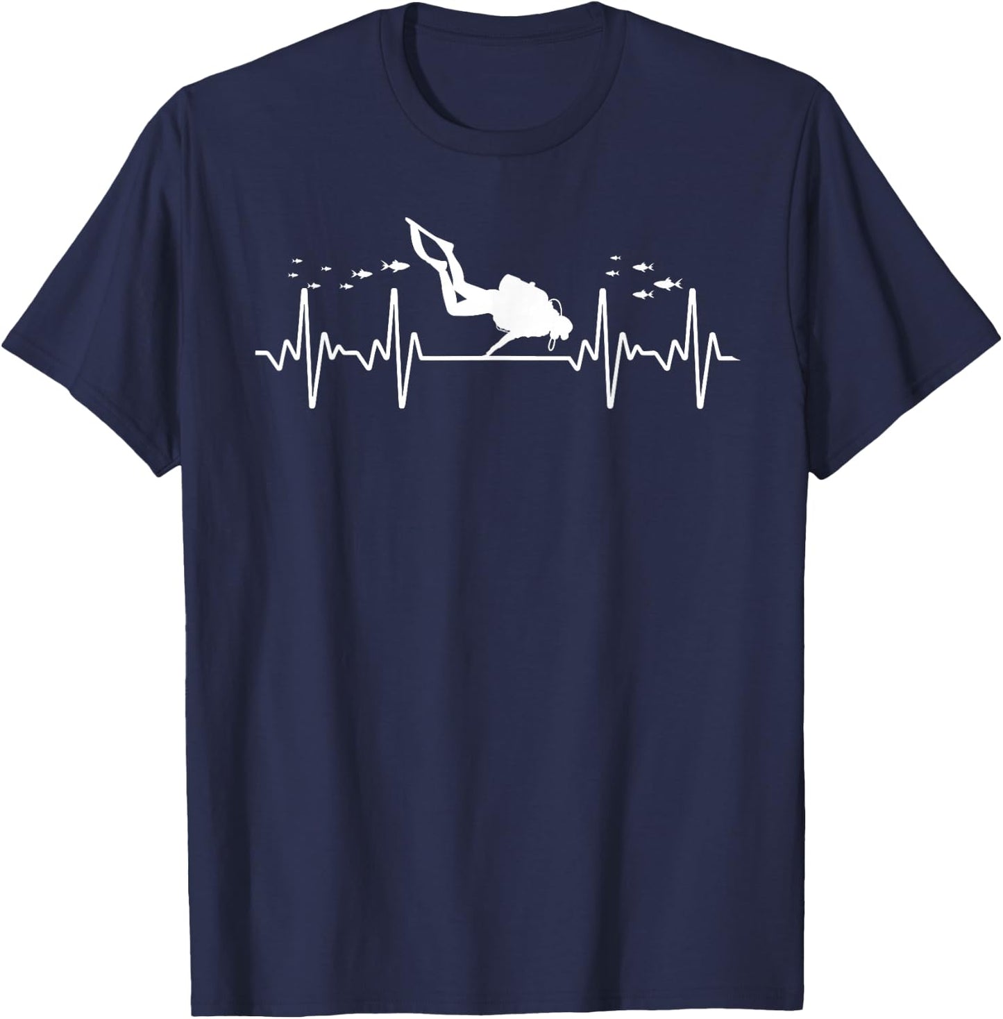 Cool Scuba Diving Art Women Scuba Dive Diver Diving T-Shirt - T-Shirt | Navy