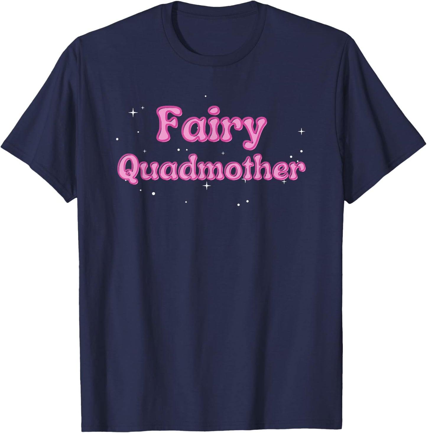 Cute Women's Oversized Gym Pump Cover Fairy Quadmother T-Shirt - T-Shirt | Navy