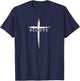 Believe Christian Cross Jesus Christ Christians Men Women T-Shirt - T-Shirt | Navy