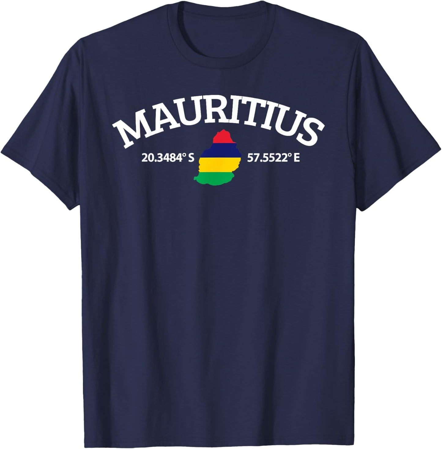 Mauritius Flag Lover T-Shirt - T-Shirt | Navy