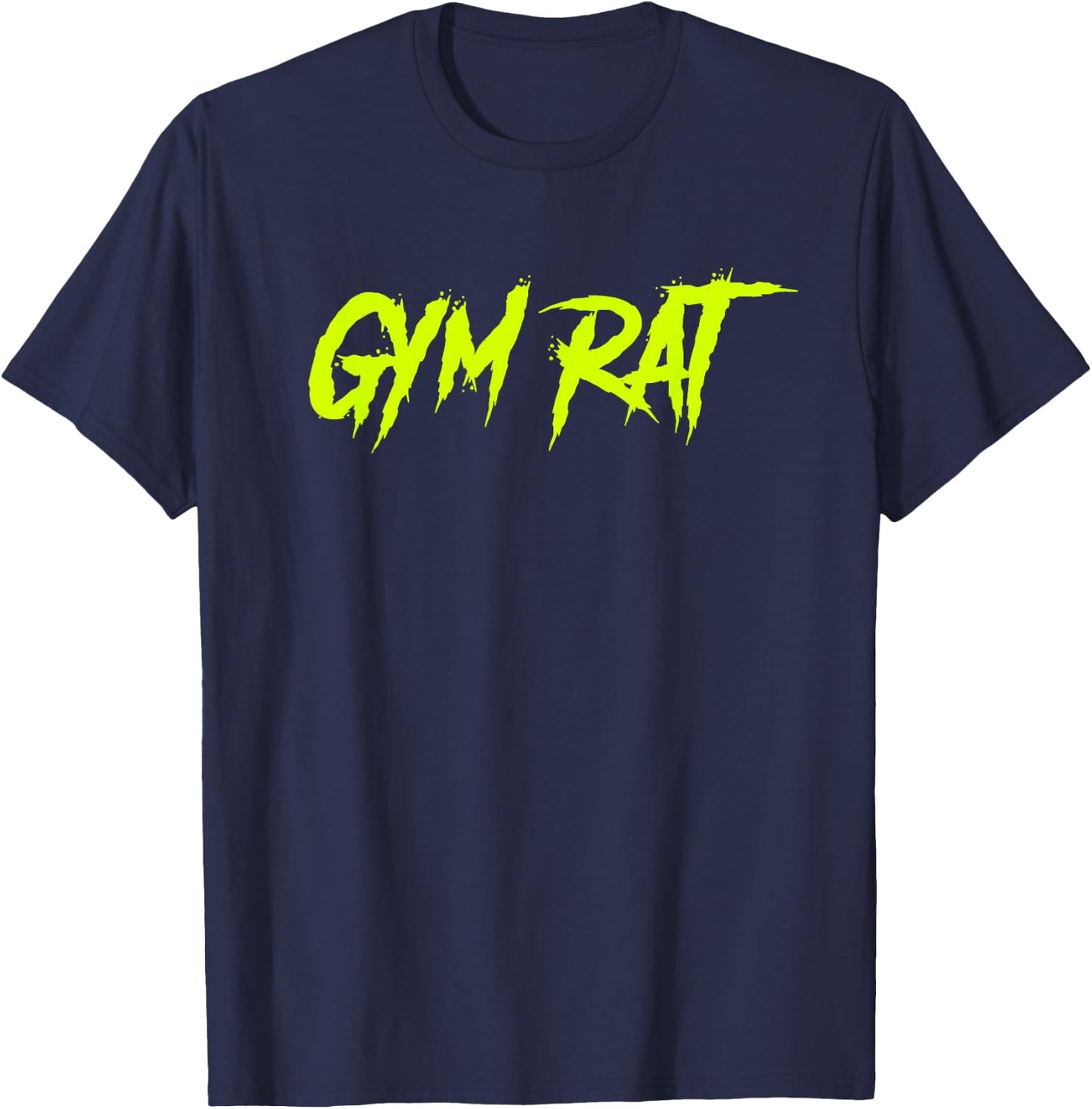 Gym Rat Gifts Men Essential Clothes Hustle Fitness Graffiti T-Shirt - T-Shirt | Navy
