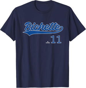 Vintage Gameday Bo Bichette Toronto MLBPA T-Shirt - T-Shirt | Navy