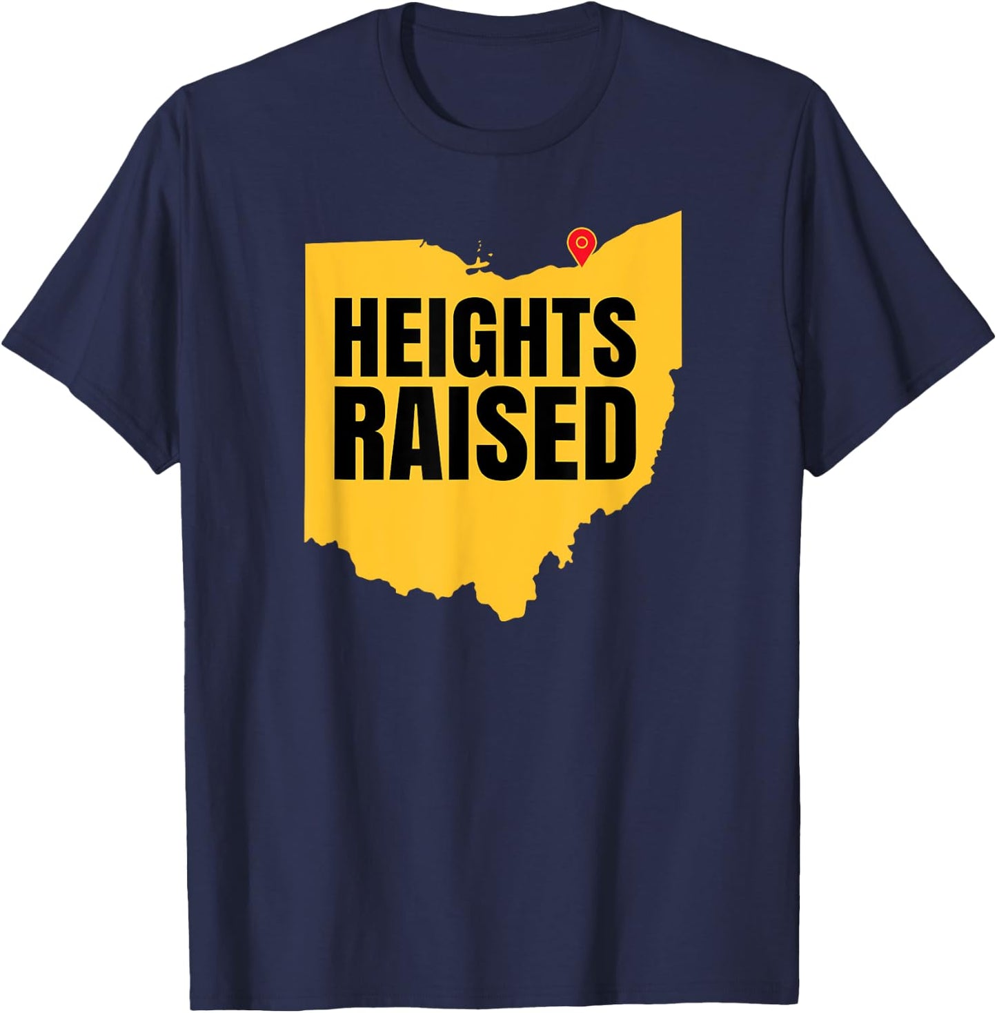 Heights Raised - The Cleveland Heights 2023 T-Shirt - T-Shirt | Navy