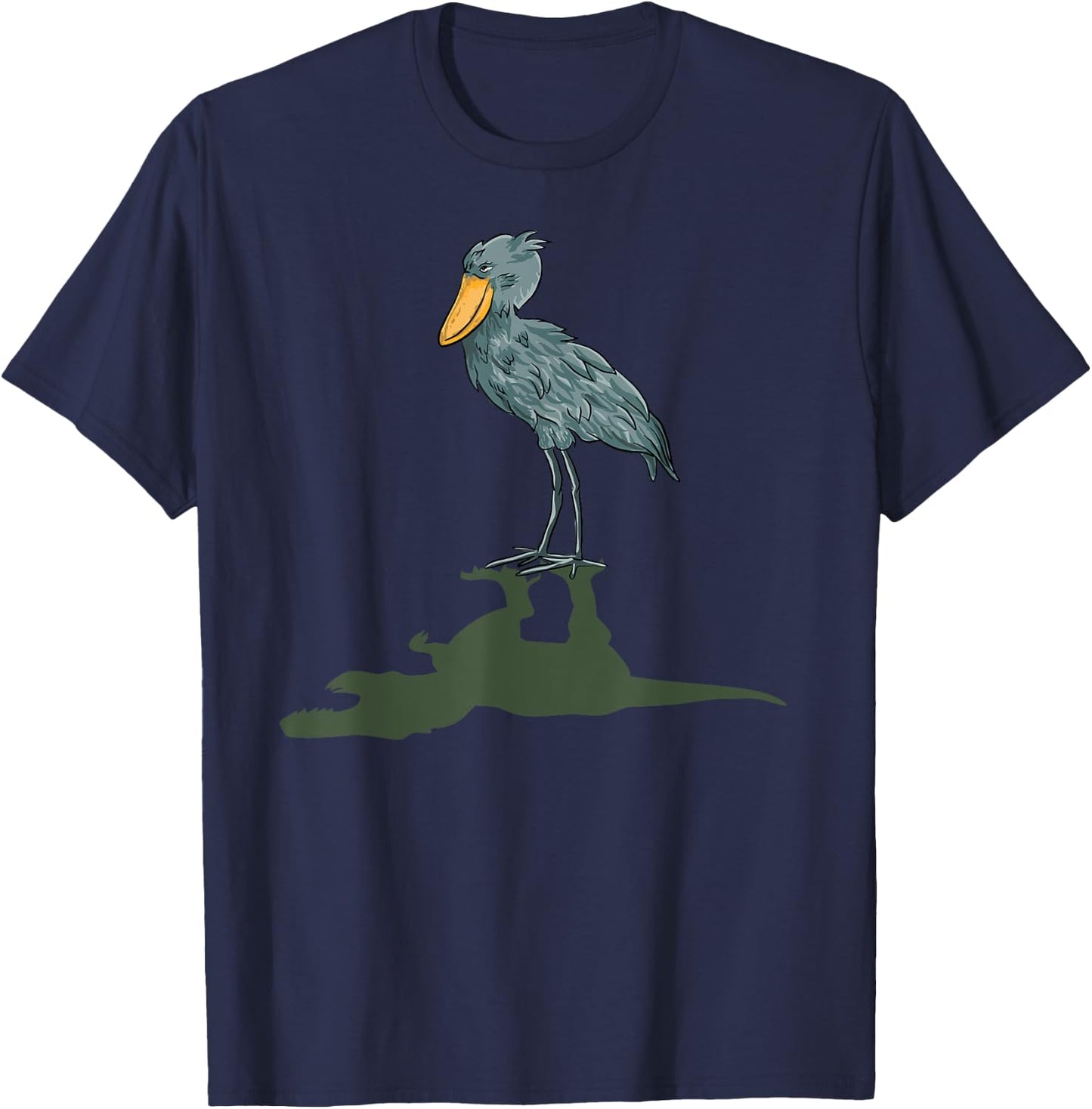 Shoebill Bird Dinosaur Shoebill Stork T-Shirt - T-Shirt | Navy