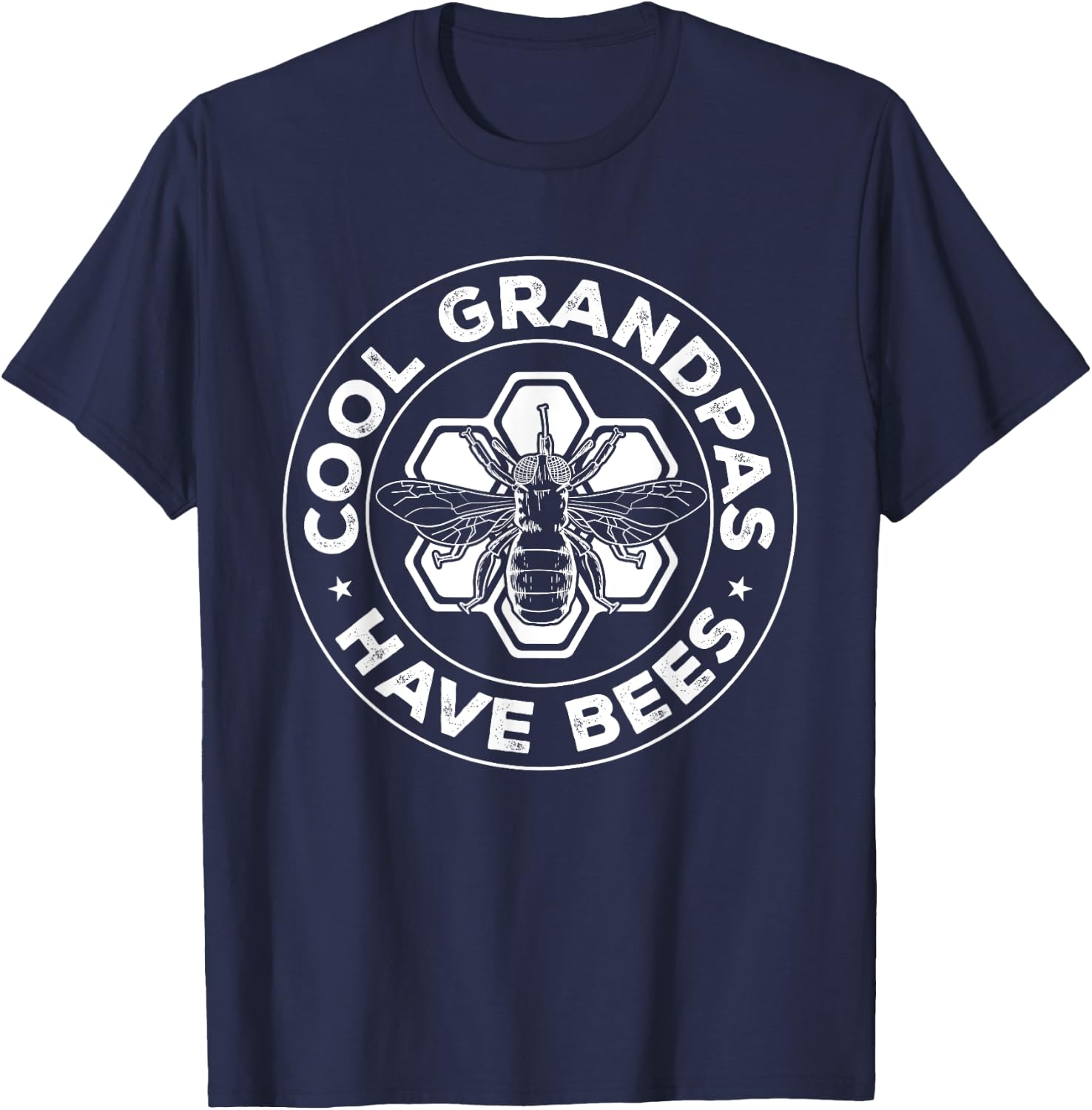 Funny Beekeeping Cool Grandpas Have Bees Apiculture T-Shirt - T-Shirt | Navy