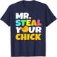 Mr Steal Your Chick Easter Chicken Boys Egg Hunting T-Shirt - T-Shirt | Navy
