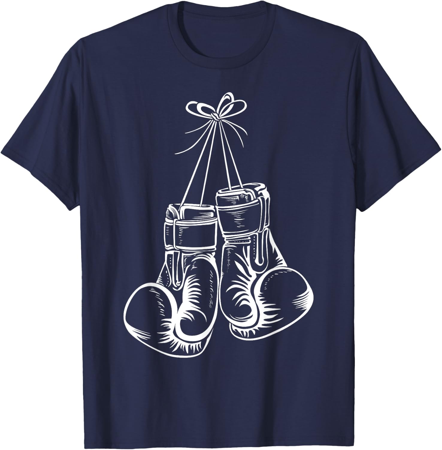 Funny Boxing Gift Women Boxer Gloves Boxing Athletes T-Shirt - T-Shirt | Navy