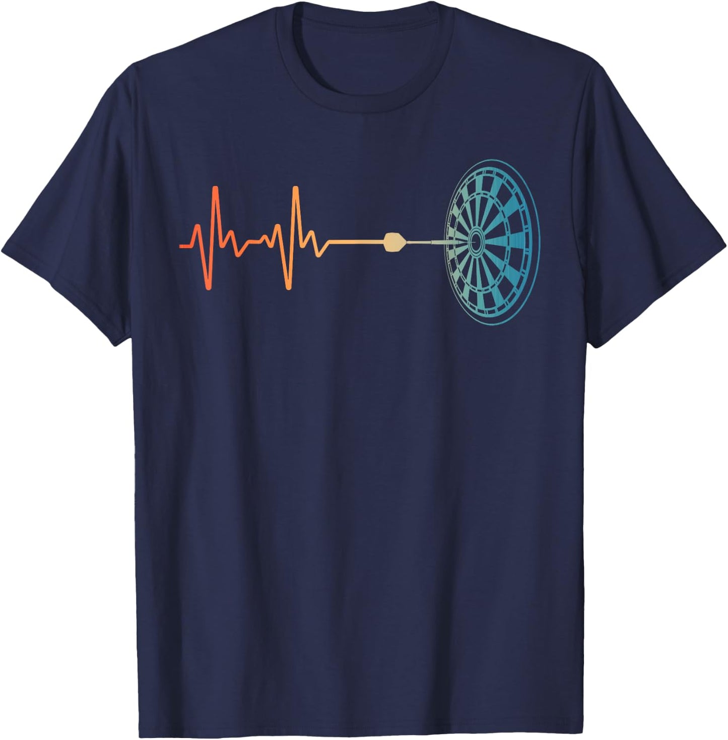 Cute Dart Design Dart Player Men Women Dart Board Lovers T-Shirt - T-Shirt | Navy