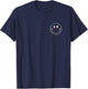 Tie Dye Smile Face Shirt Happy Smiling Face Pocket Logo T-Shirt - T-Shirt | Navy