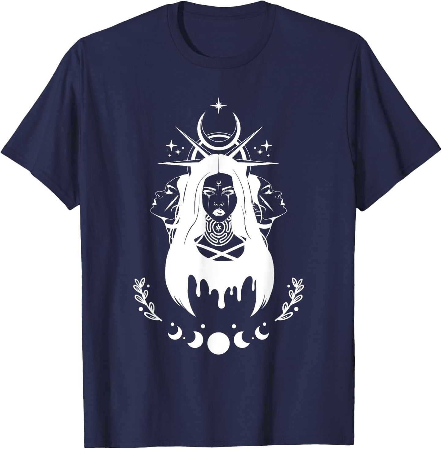 Witch Goddess Hekate Pagan Hecate T-Shirt - T-Shirt | Navy