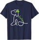 Lucky Dog St Patricks Day Cute Irish Puppy Shamrock Clover Men Women Kids T-Shirt - T-Shirt | Navy