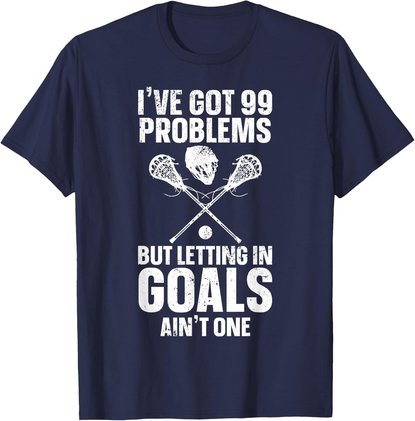 Lacrosse Goalie Lax Goalkeeper Lacrosse Player Definition T-Shirt - T-Shirt | Navy