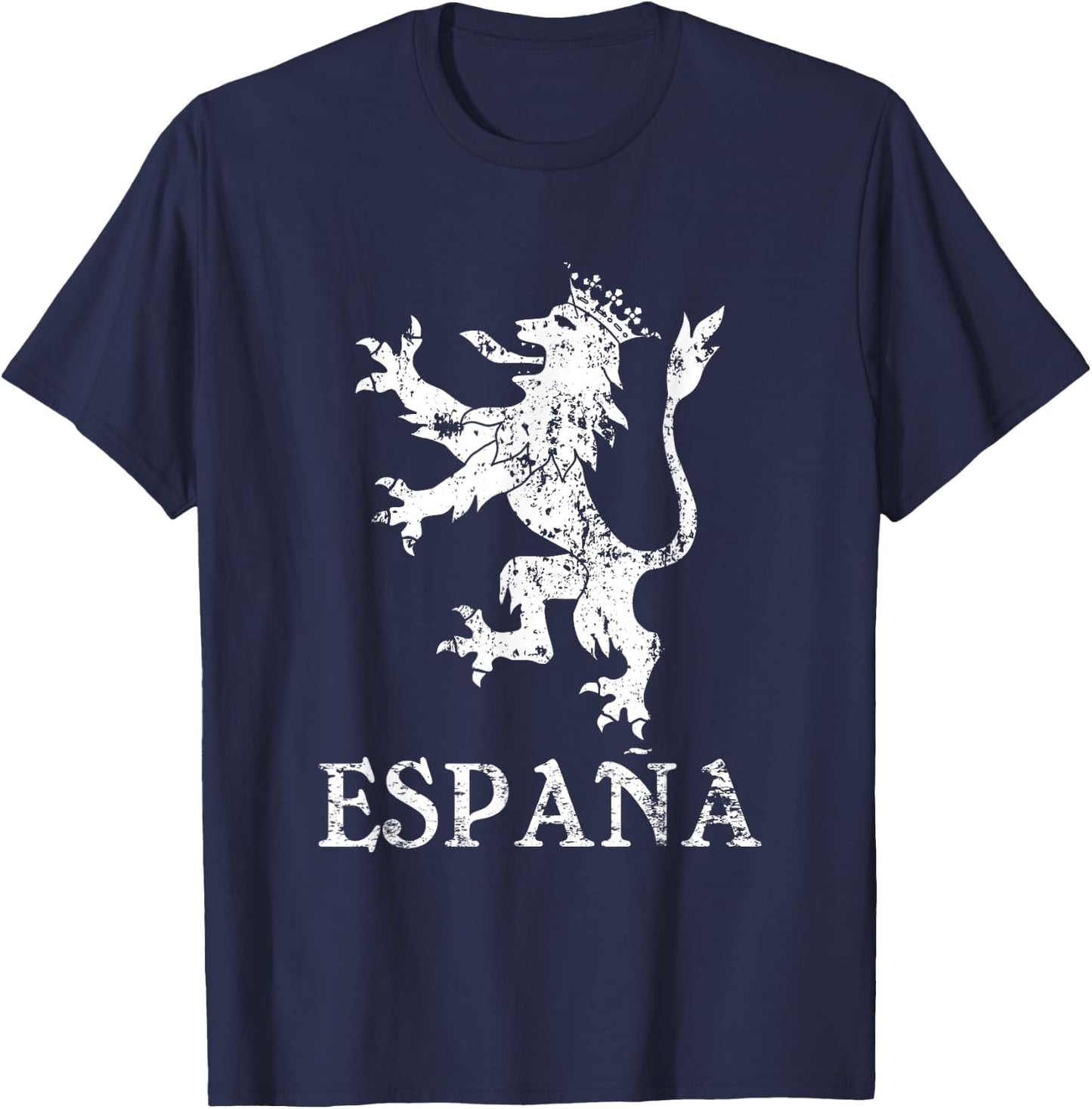 Espana Spain Lion Symbol Spanish Spaniard Pride T-Shirt - T-Shirt | Navy