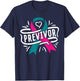 Previvor BRCA Breast Cancer Awareness Support T-Shirt - T-Shirt | Navy