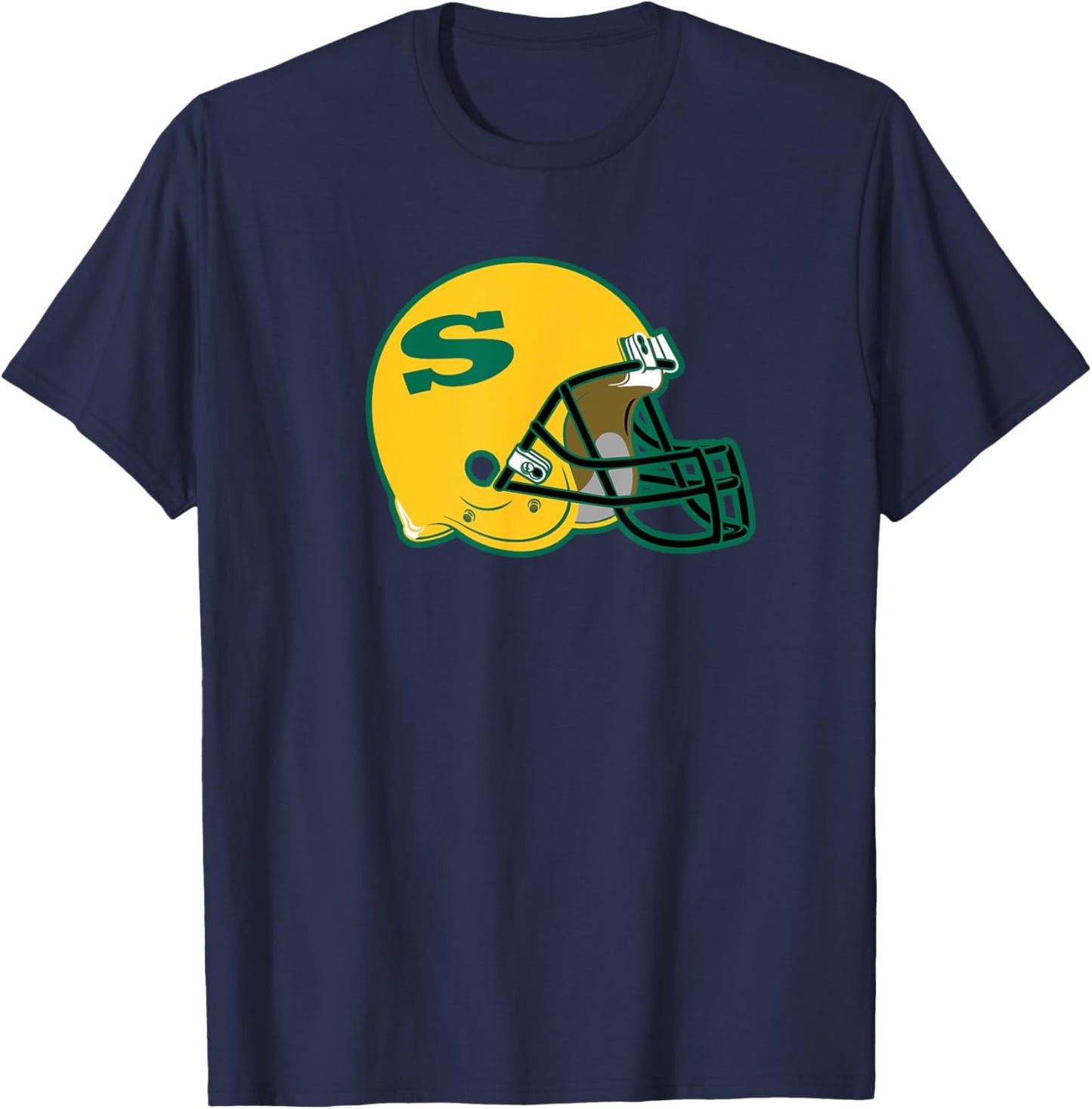 Siena College Throwback Football Helmet Vintage T-Shirt - T-Shirt | Navy