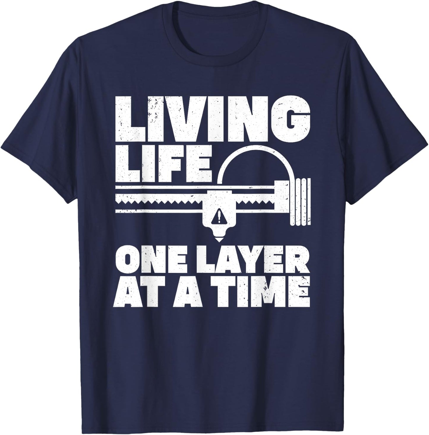 Cool 3D Printing Art Women 3D Printing Printer Lover T-Shirt - T-Shirt | Navy