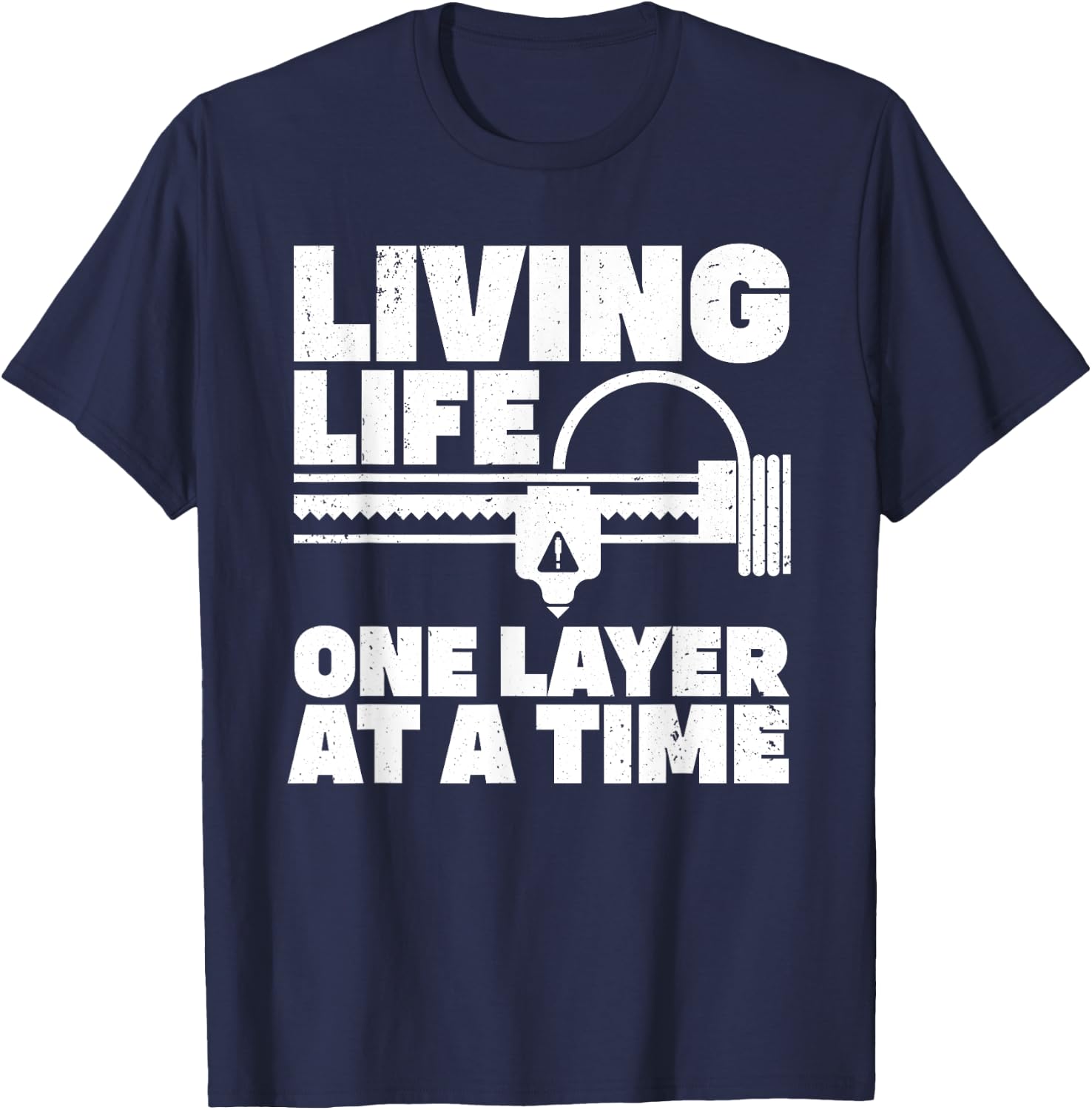 Cool 3D Printing Art Women 3D Printing Printer Lover T-Shirt - T-Shirt | Navy
