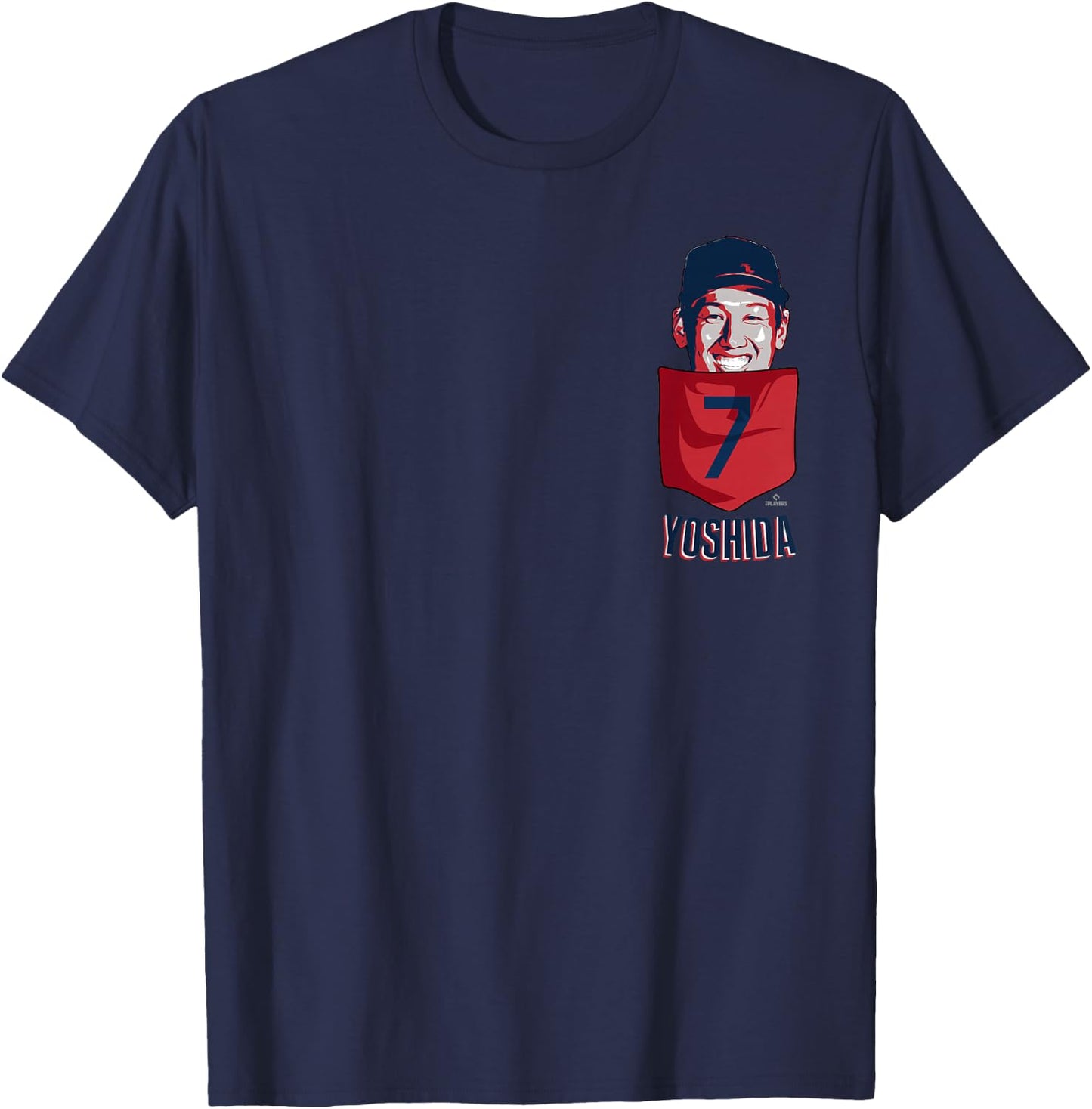 Masataka Yoshida Boston Baseball Pocket MLBPA T-Shirt - T-Shirt | Navy