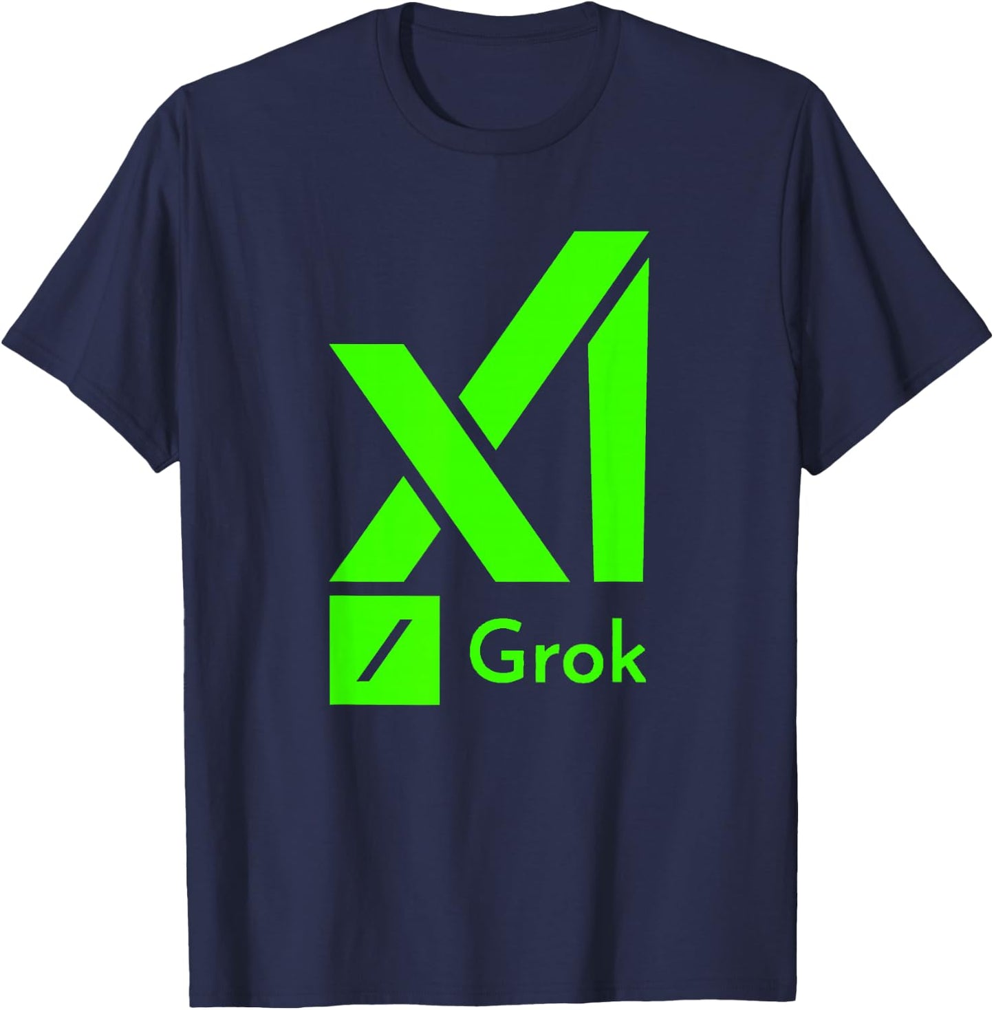 Grok AI - Artificial Intelligence for Freedom of Speech T-Shirt - T-Shirt | Navy