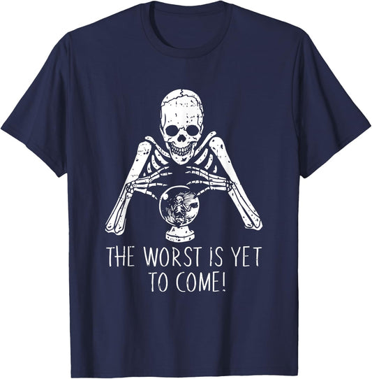 Fortune Teller Halloween Costume Funny Skull Skeleton T-Shirt - T-Shirt | Navy