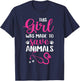 Women This Girl Was Made To Save Animals Veterinarian T-Shirt - T-Shirt | Navy