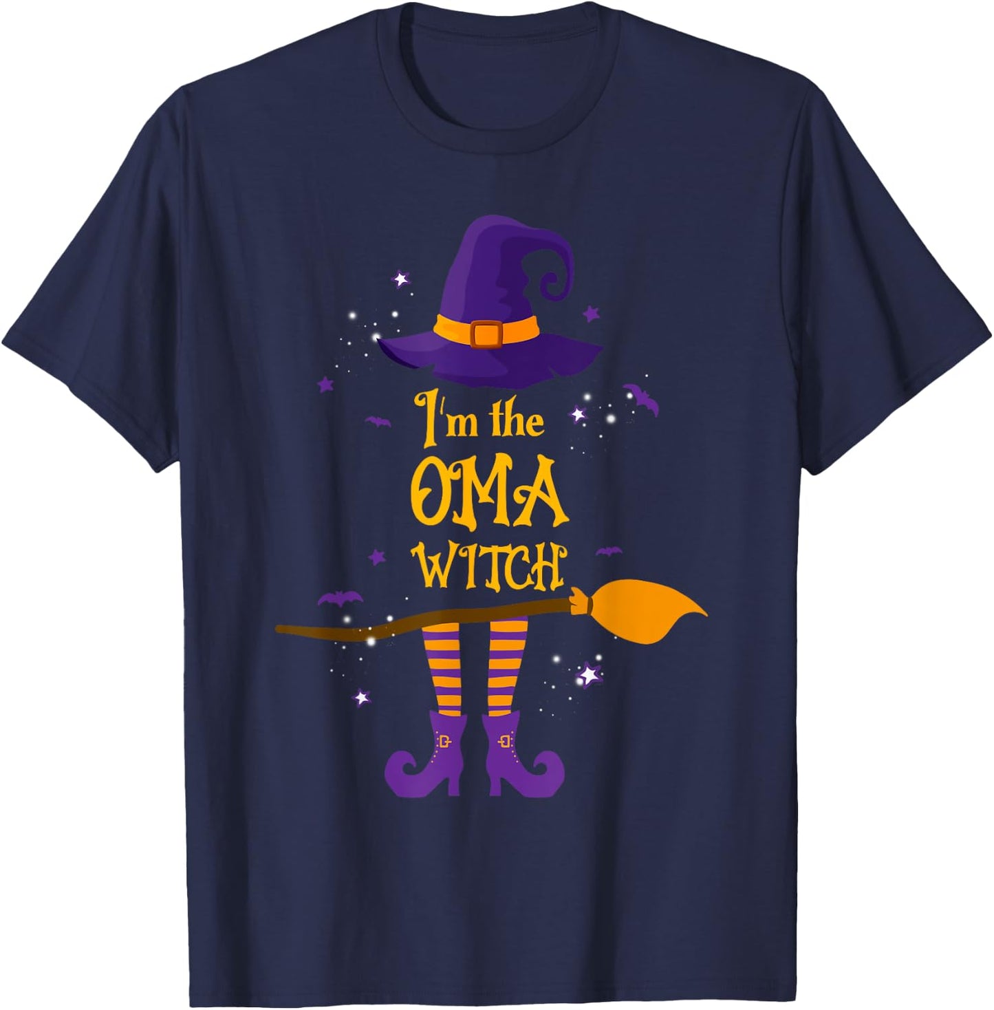 I'm The Oma Witch Costume Halloween Matching Family T-Shirt - T-Shirt | Navy