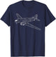 Vintage DC-3 Airplane Funny Aircraft Plane Lover Outfit Men T-Shirt - T-Shirt | Navy