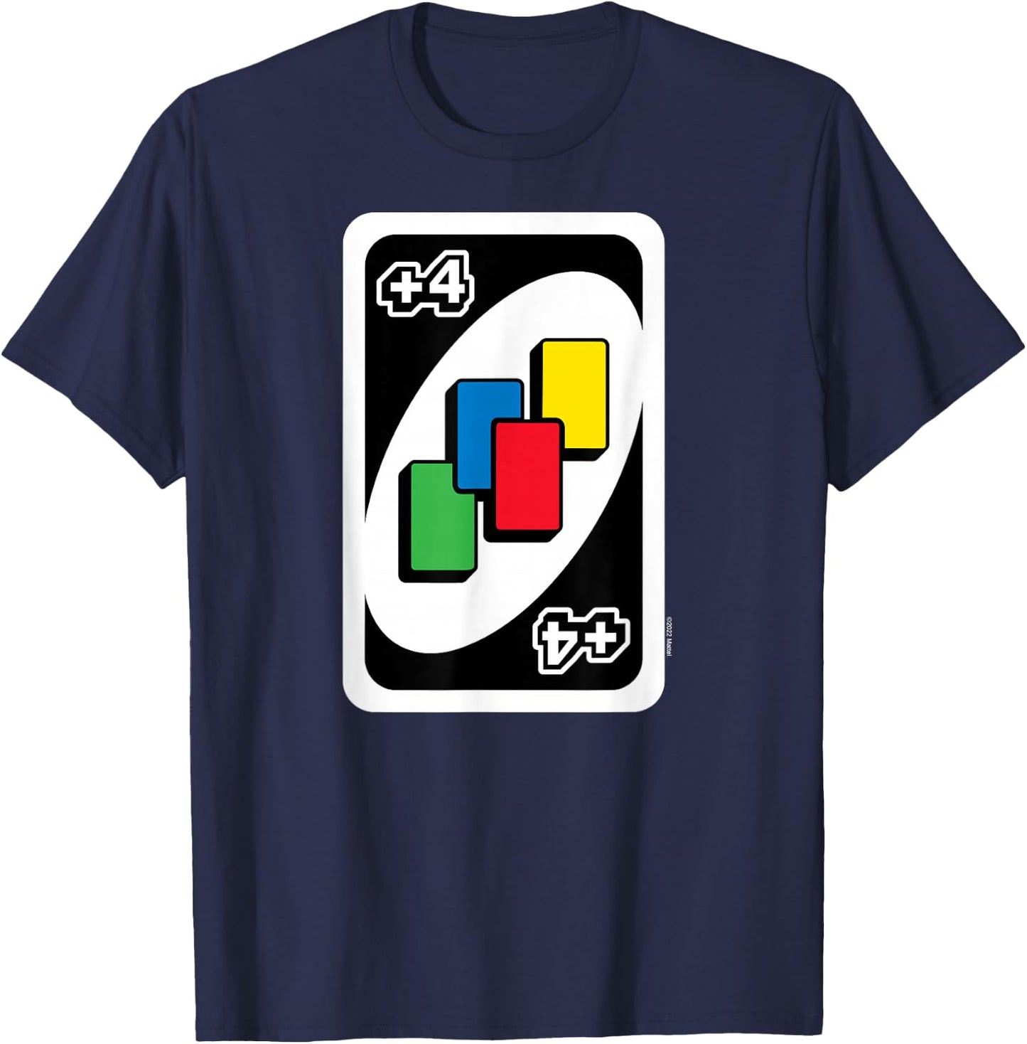 UNO - Draw Four Card T-Shirt - T-Shirt | Navy