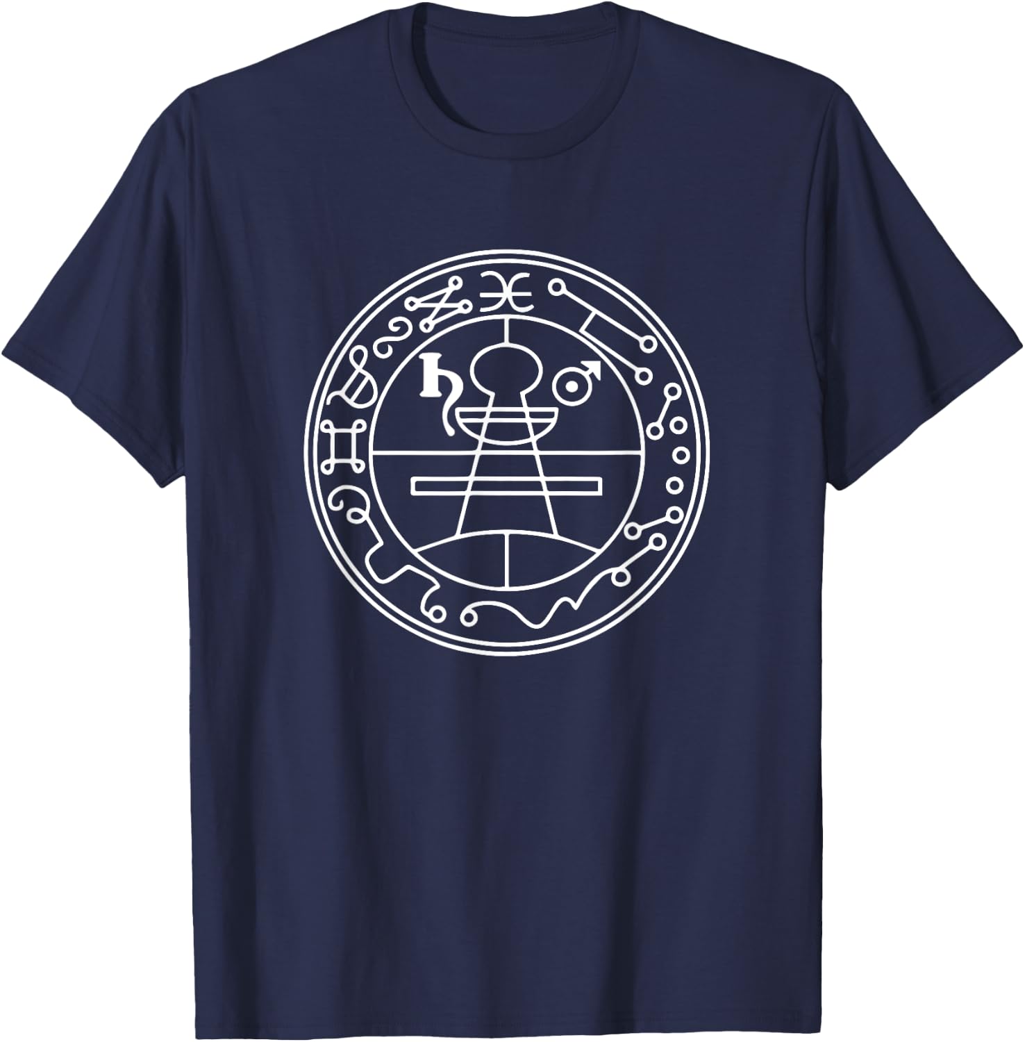 Secret Seal of Solomon, Judaism, Israel, magic, sorcery T-Shirt - T-Shirt | Navy