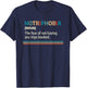 Notriphobia Noun Definition Funny Adventure Travel Lover T-Shirt - T-Shirt | Navy